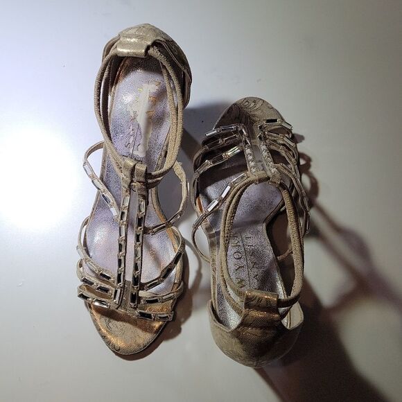 BRAND NEW NEW YORK  TRANSIT HIGH HEEL PEEP TOE ANKLE STRAP SANDAL - Picture 5 of 15